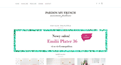 Desktop Screenshot of pardonmyfrench.pl